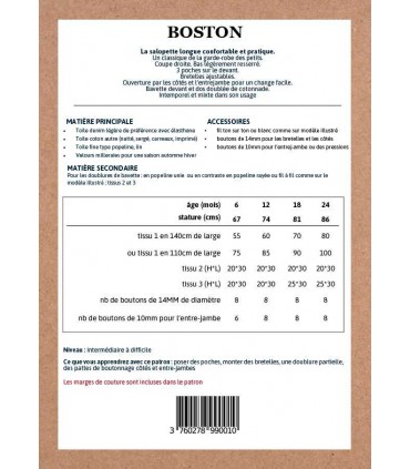 IKATEE : Salopette BOSTON bébé