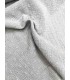 DOUBLE GAZE de coton Brodée - GRIS SOURIS