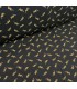 Viscose NOIR motif toucan