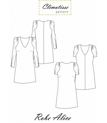 CLÉMATISSE PATTERN: Robe ALICE