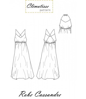 CLÉMATISSE PATTERN: Robe CASSANDRE