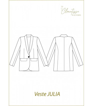 CLÉMATISSE PATTERN: Veste JULIA
