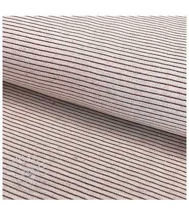 Jersey Lin - lurex : NATUREL-ROSE