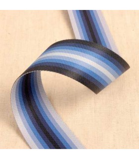 Sangle à sac rayée BLEU 40mm