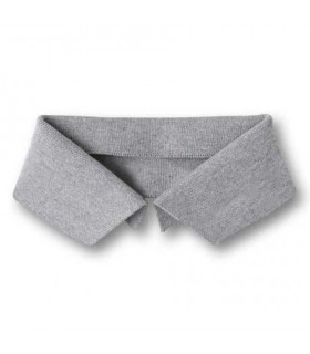 Col Polo - GRIS CHINÉ - taille M