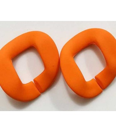 Maillon Acétate 33 x 40mm - ORANGE