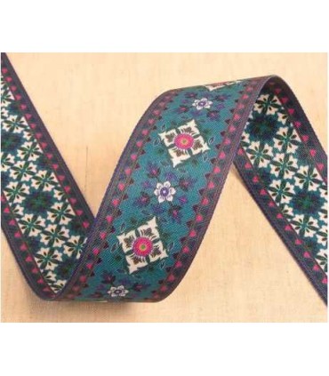 Sangle Réversible 50mm - BLEU CANARD