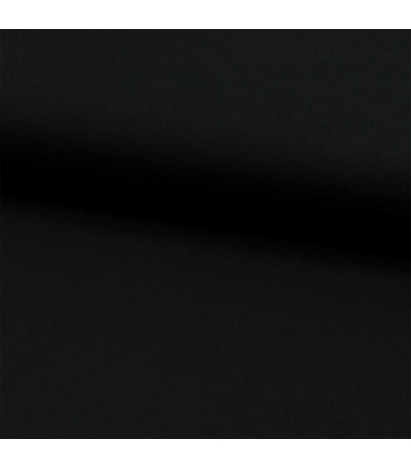 Voile de Coton NOIR - GOTS