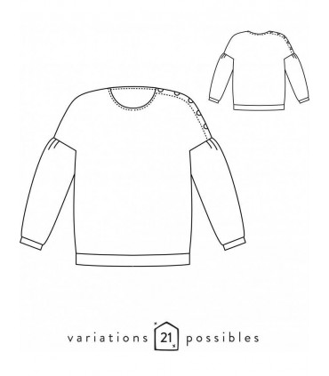 ATELIER SCÄMMIT : sweat HORIZON