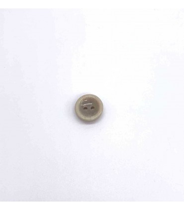 Bouton 2 trous bonbons 15mm - SABLE