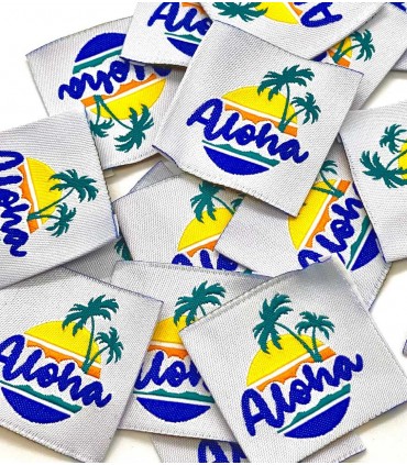 Étiquette à coudre  : ALOHA