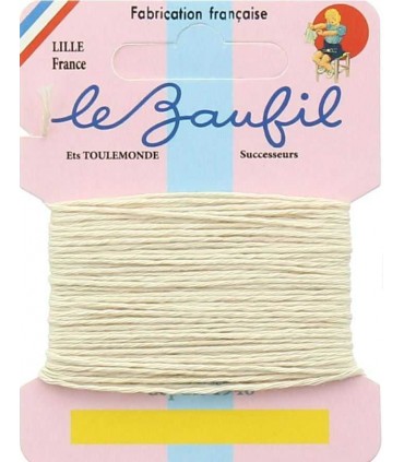 Le Zaufil : Fil Coton SASHIKO - ECRU