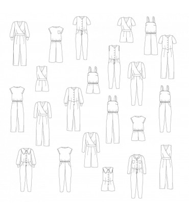 LES PATRONNES : UNE COMBI POUR TOUTES - 3 MODELES DE BASE - VARIATIONS A L'INFINI