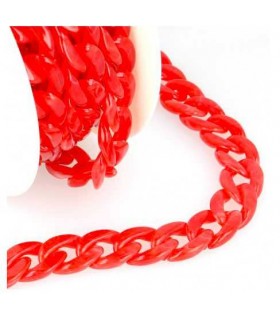Chaîne Maillon Acrylique - ROUGE