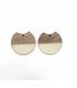 Pendentif Rond Acrylique et Bois - TRANSPARENT
