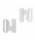 Attache maillot 25mm - Plastique Transparent