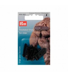 PRYM : Clip pour fourrure - Noir