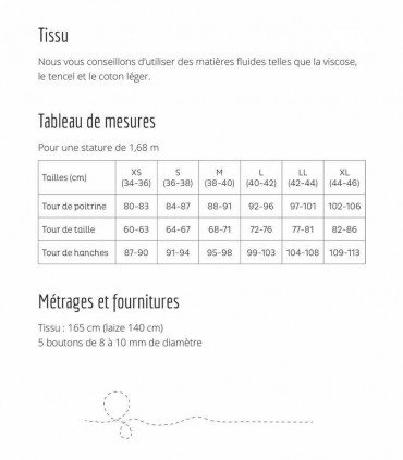 SINGULIERE par COUSETTE : Blouse Allumette