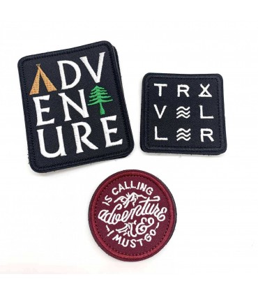 Patch velcro brodés à Coudre : Traveller