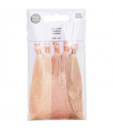 RICO DESIGN : Set de Grands Pompons Glands - ROSE