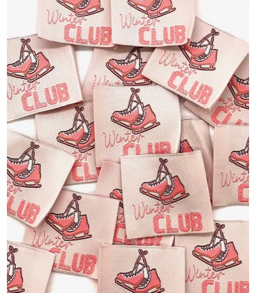 Étiquette à coudre : WINTER CLUB