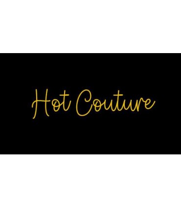 Étiquette à coudre Lurex : HOT COUTURE