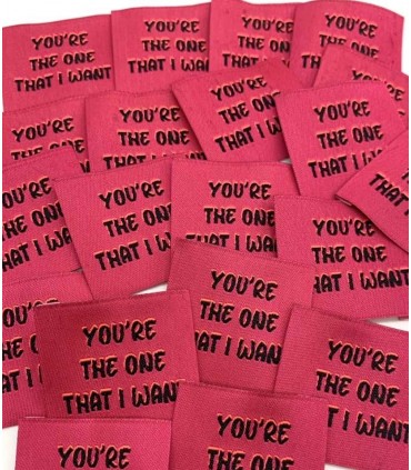 Étiquette à coudre Fluo : You're the one that i want