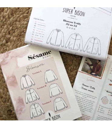 SUPER BISON : Blouson Teddy SÉSAME