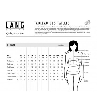 LANG YARNS : Fiche tricot REGINA