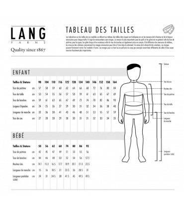 LANG YARNS : Fiche tricot REGINA