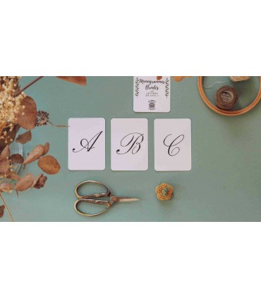 CARO TRICOTE : Lot de mini planches "Monogrammes brodés"