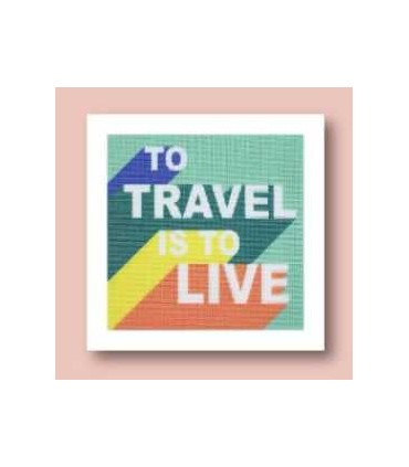 FUKURI : Kit canevas - TO TRAVEL IS TO LIVE