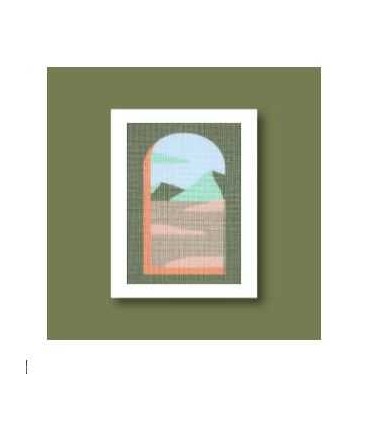 FUKURI : Kit canevas - ARCHE sur le DESERT