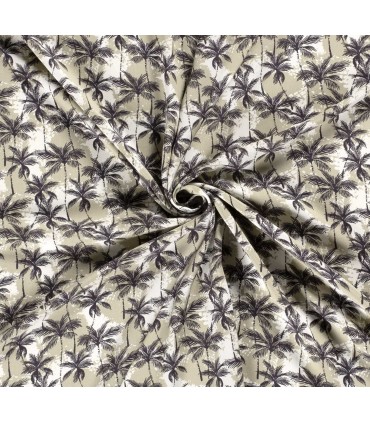 VISCOSE Imprimée Palmiers