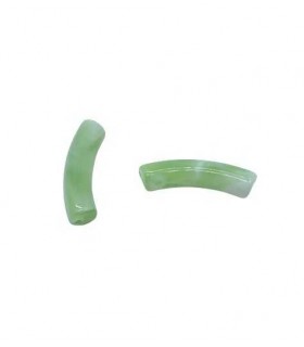 Perles acryliques Tube - Marbré VERT POMME