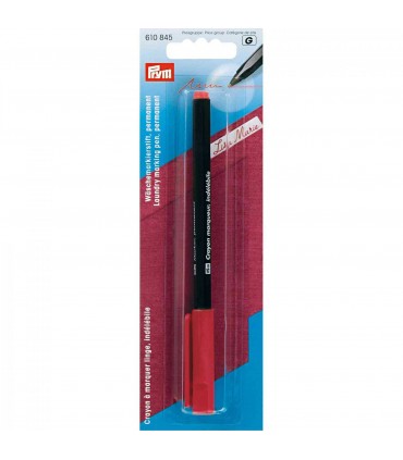 PRYM : Crayon Marqueur linge indélébile - ROUGE