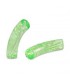 Perles acryliques Tubes Givrées - VERT POMME