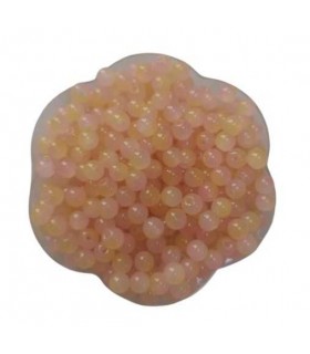 Perle acrylique Ronde Bicolore  – PÊCHE