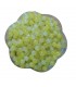 Perle acrylique Ronde Bicolore - JAUNE