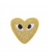 Thermocollant -"COMME DES GARÇONS" : Coeur Doré