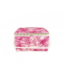 Boîte à Couture Rectangle TIE &amp; DYE rose