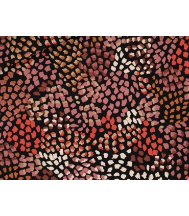 SEE YOU AT SIX : Viscose Blossom Mosaic Noir