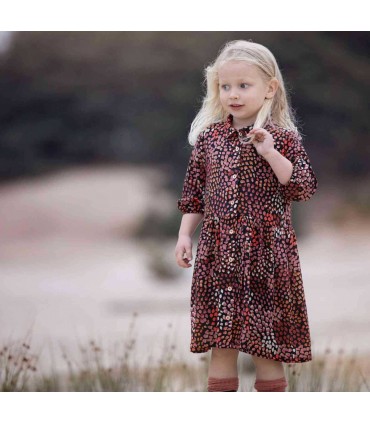 SEE YOU AT SIX : Viscose Blossom Mosaic Noir