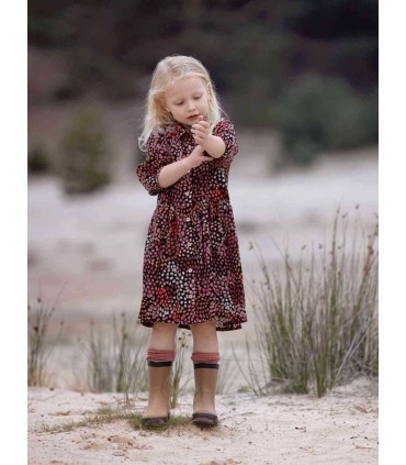 SEE YOU AT SIX : Viscose Blossom Mosaic Noir