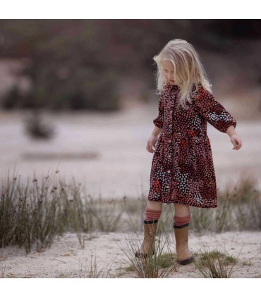 SEE YOU AT SIX : Viscose Blossom Mosaic Noir