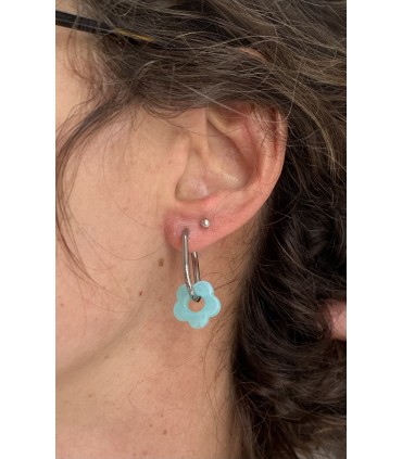 Boucles d'oreilles créoles ovale - DORÉ