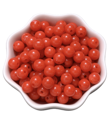 Perles acryliques Ronde 6mm ROUGE