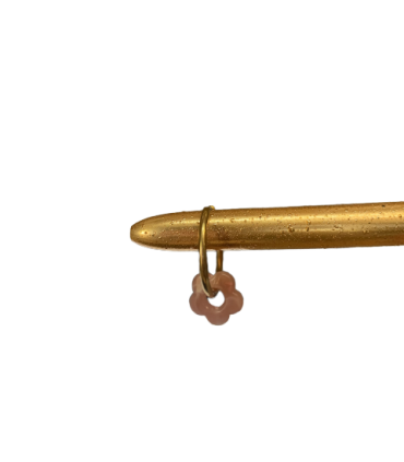 Pendentif en acétate Fleur 15mm - SAFRAN