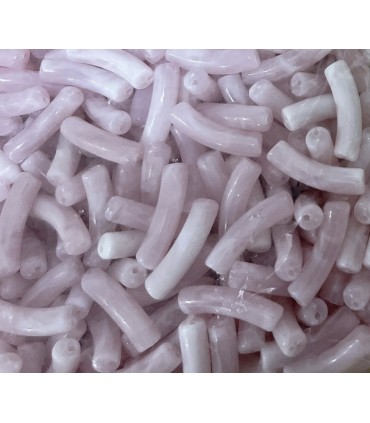 Perles acryliques Tube ROSE POUDRE
