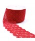 Dentelle élastique 6mm - Rouge